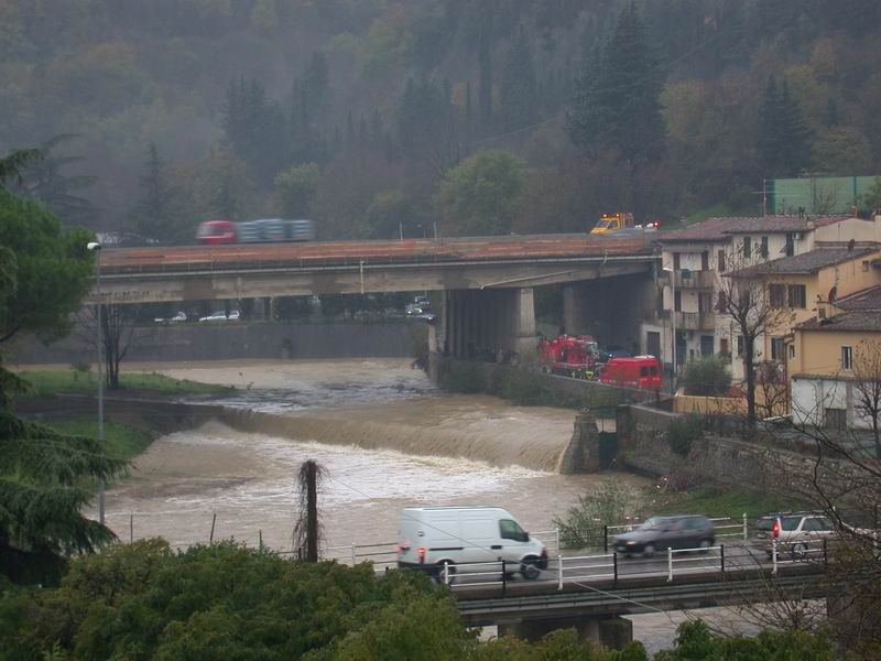 Piena a Firenze....